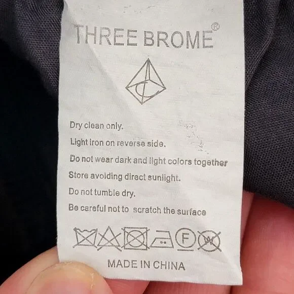 Three Brome Black Denim Straight Pencil Skirt Raw Hem NEW Size 26 Junior L - Picture 9 of 11